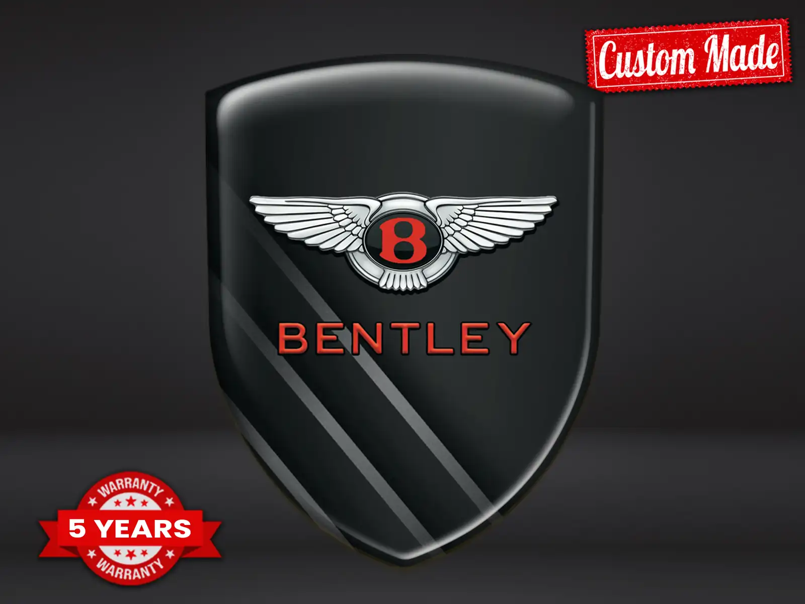 Bentley Stoßsticker Druck Stil Premium Anpassbar